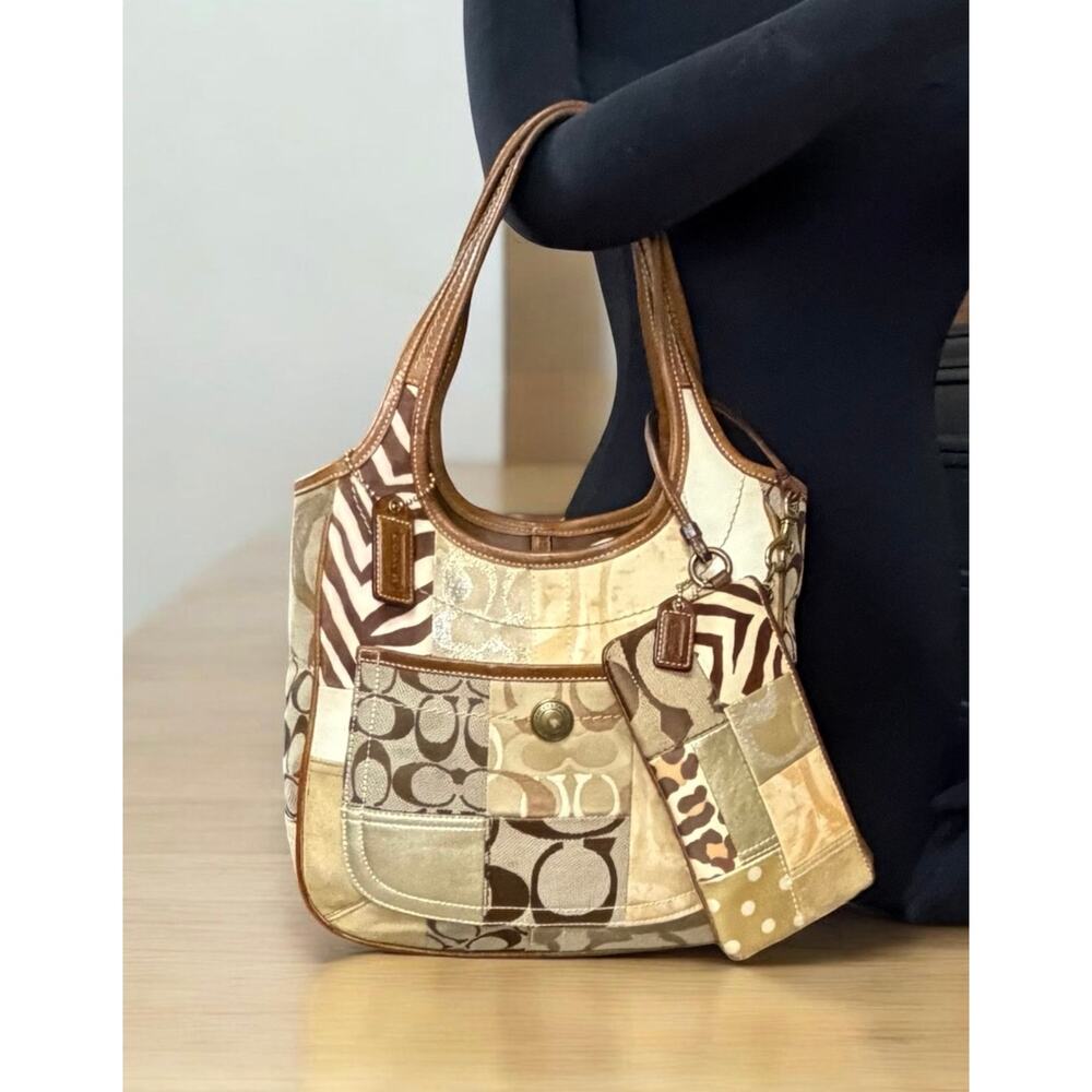 Y2K Coach 10810 Signature Patchwork Ergo Tote & 40529 Wristlet - Picture 7 of 14